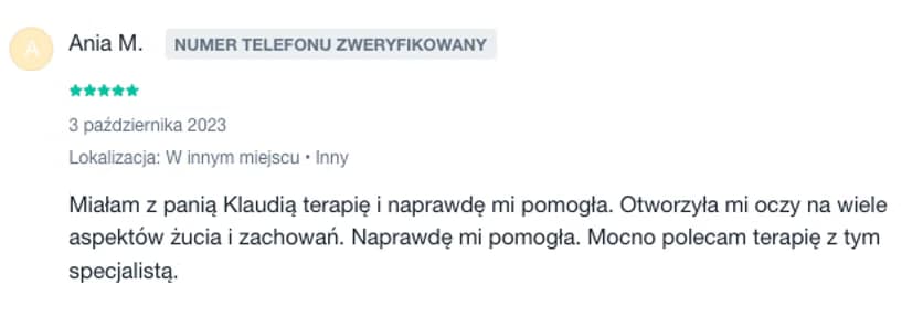 Opinia klientki 15