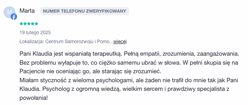 Opinia klientki 13