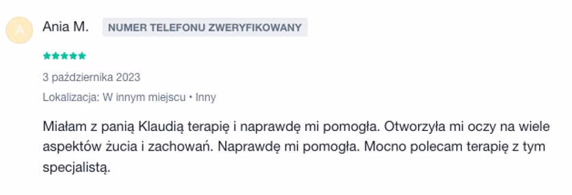 Opinia klientki 15