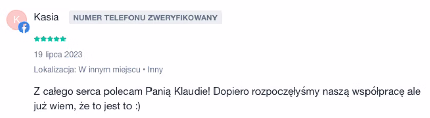 Opinia klientki 8